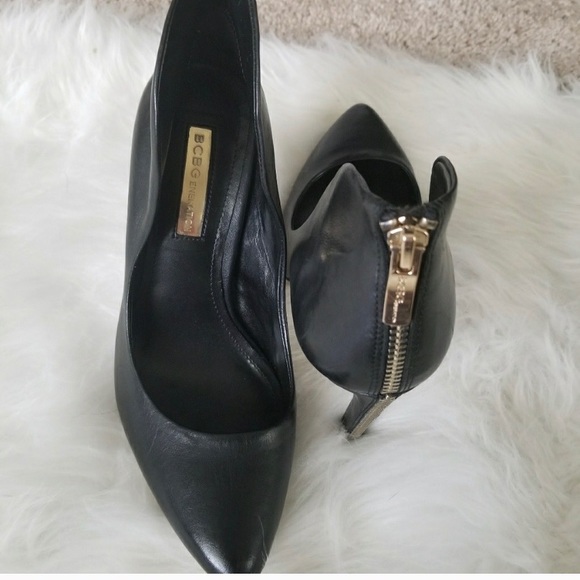 BCBGENERATION | Leather Zipper Heels - Picture 1 of 5